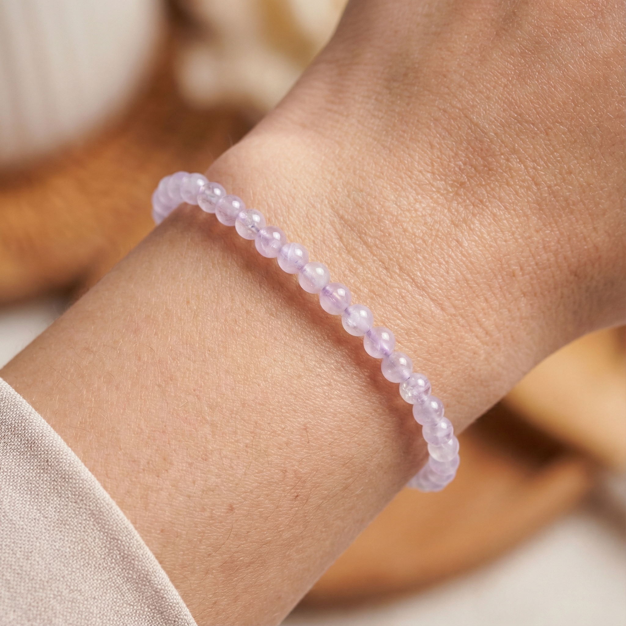 Edelsteinarmband Lavendelquarz | Sanftheit & Herzruhe