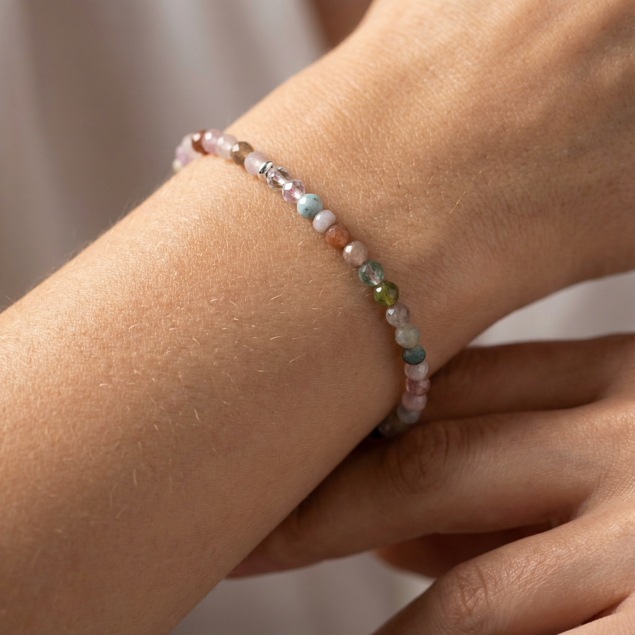 Edelsteinarmband Mix-Quarz | Frequenzharmonisierung