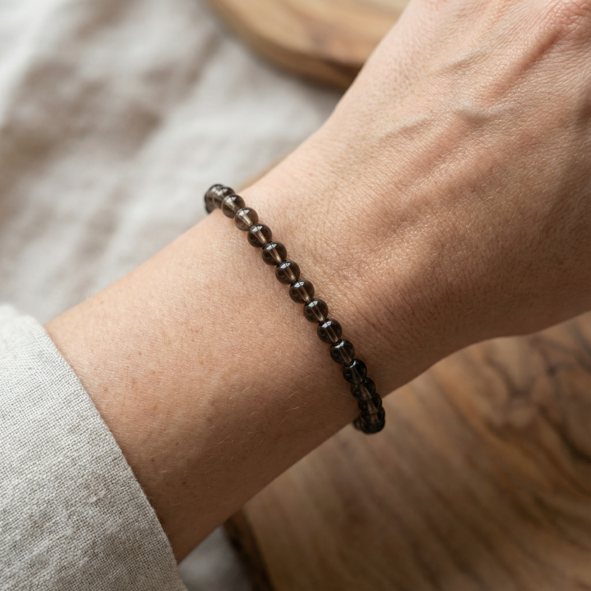 Edelsteinarmband Rauchquarz | Erdung & Loslassen