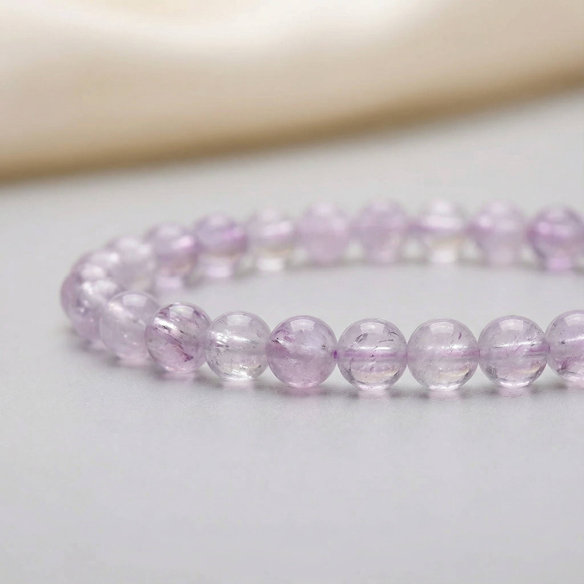 Edelsteinarmband Lavendelquarz | Sanftheit & Herzruhe