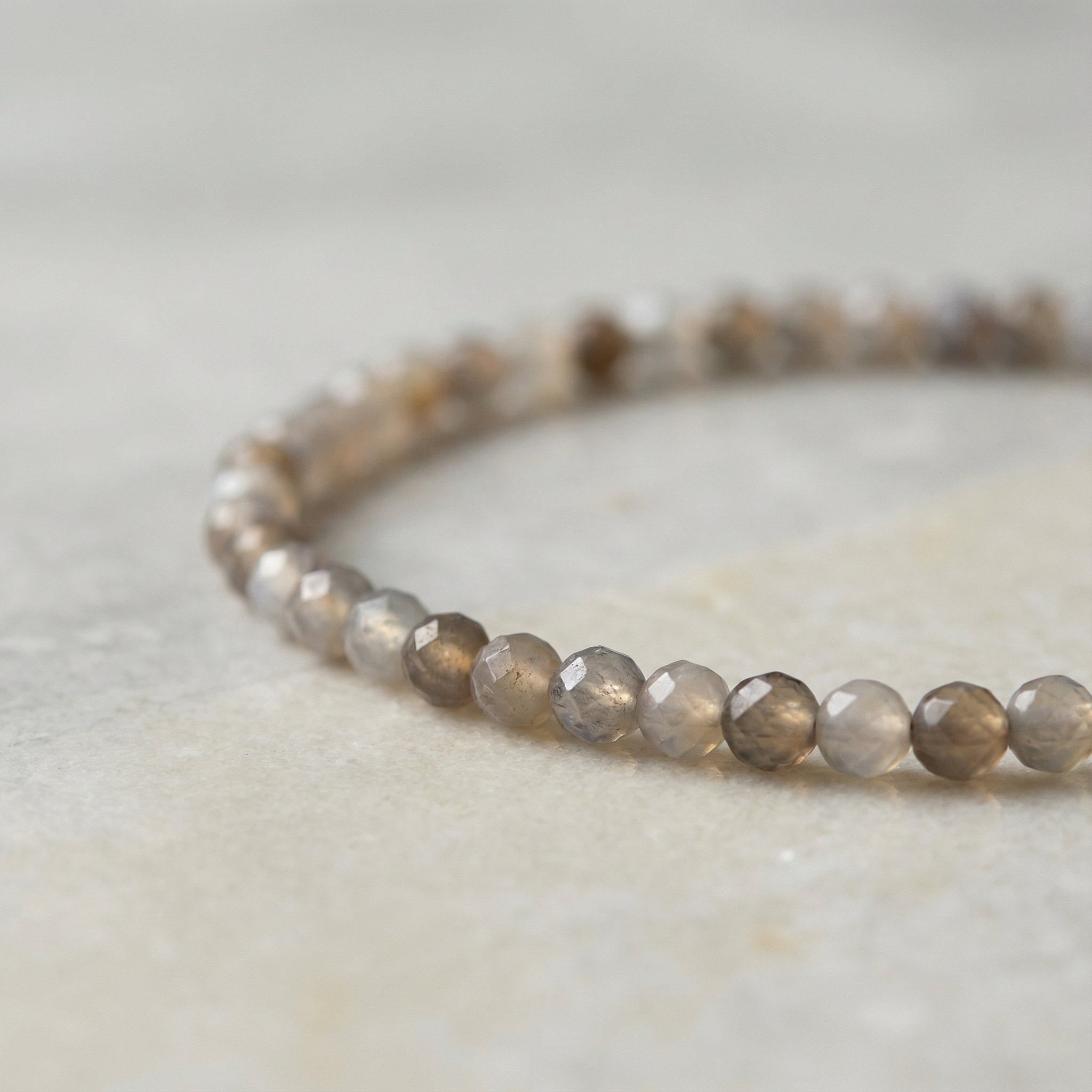 Edelsteinarmband Botswana-Achat | Ruhe & Stabilität